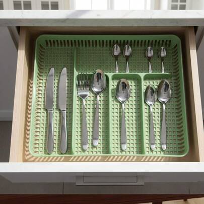 CASAMAX WL Organizador de cubiertos de plástico 29*24*4 cm. - Multicolor