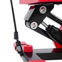 Portable Pedal Exerciser Foot Pedal Exercise Machine With Pull Ropes - red and black - View 9