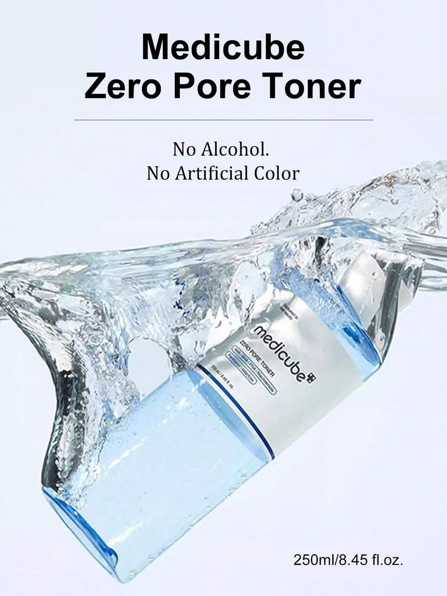 Medicube PDRN 粉色肽爽肤水 玫瑰色 PDRN 和肽和烟酰胺 250 毫升 - Zero Pore Toner - 查看 1