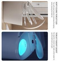 Bidet Toilet Seat, Electric Toilet Seat Bidet, Unlimited Warm Water, Vortex Wash, Electronic Heated, Warm Air Dryer, Rear And Feminine Wash, LED Light, Toilet Seat Bidet - US B Type Plug(110-127V) - View 5