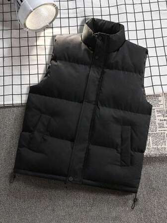 男士休闲时尚背心，舒适户外运动夹克，秋冬，秋季