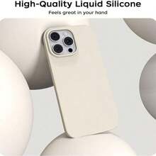 Liquid Silicone Phone Case In Solid Yellow - Anti-Yellowing & Soft Protective, Compatible With [Device], Waterproof, Shockproof, Anti-Fall, Anti-Scratch - 款式1(1pc) - 查看 2