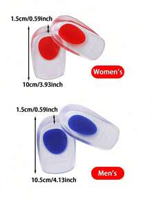 1 pereche de tampoane din silicon pentru călcâi, pernițe transparente pentru călcâi, branțuri sport, inserții pentru ameliorarea durerii de călcâi, protecție pentru călcâi pentru stat în picioare pe termen lung