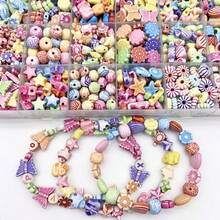 24 colores de cuentas de resina con diseño minimalista y lindo en color macarrón para hacer joyas DIY como collares, pulseras y manualidades - Colores de macarrones - Ver 3