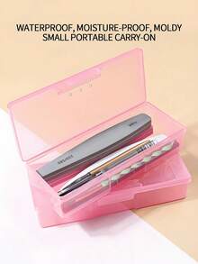 Desktop Organizer Boxes, Jewellery Box, Dust-Proof Travel Storage Boxes, Flip-Top Design For Easy Access And Organization, Makeup Brushes Storage Box, Toothbrush Organizer Box, Nail Tool Organizer - Multicolor - View 9