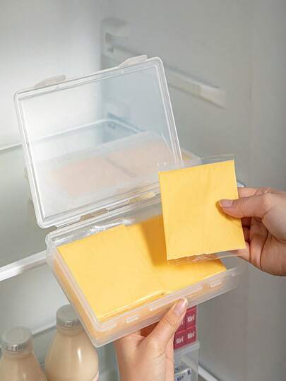 Kitchen Cheese Slice Packaging Storage Box, Refrigerator Butter Block Fresh-Keeping Box Cheese Classification Frozen Storage Box
