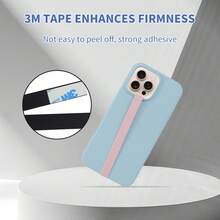 可拉伸硅胶手机指环套 - 弹性指带支架，兼容苹果和安卓手机 - 防滑手机环，支持无线充电（兼容大多数智能手机） - 彩色 - 查看 3