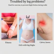 10 Stücke nahtlose, unsichtbare Oberschenkel Anti-Reibungs-Patches aus Vliesstoff in V-Form für Leggings