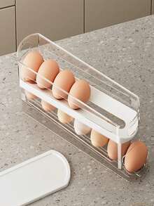 Khay đựng trứng xếp chồng nhiều mảnh, giá đựng trứng lăn cho tủ lạnh, hộp đựng đồ trên cửa tủ lạnh nhà bếp - Nhiều màu - Xem 8