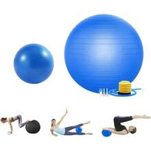 2pcs Pelota Pilates Incluye Pelota Yoga Grande de 65cm y Pilates Mini Ball de 25cm,Pelota para Embarazadas Antideslizante y Antichoque,Pelotas para Ejercicio chica Antipinchazos para Deportes,Fitness - rosa - Ver 8