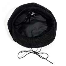 Women  Rivet Berets Artist Beanie Cap Painter Beret For Travel, Shopping, Party - màu đen - Xem 6