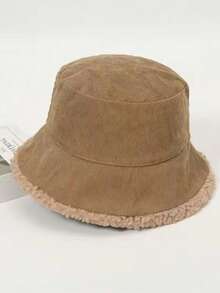 新款时尚百搭优质渔夫帽，女款秋冬春款，双面绒毛，时尚小巧修脸设计，保暖 - 彩色 - 查看 2