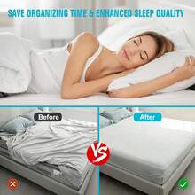 4 件套灰色床单夹，床单锁扣，床单固定器，可牢固固定床单，加厚耐用，适用于各种尺寸的床垫，是开学季必备品 - 彩色 - 查看 9