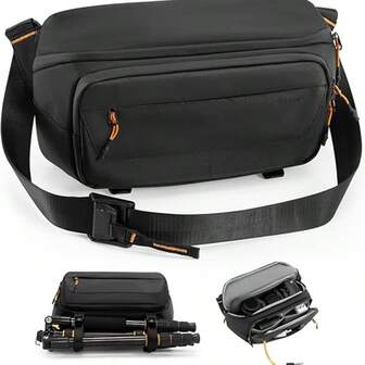 Bolso de hombro para cámara, mochila compacta para cámara réflex digital de objetivo único con trípode, bolso para cámara, Canon,SONY, Fujifilm, cartera para cámara réflex digital/DSLR/sin espejo