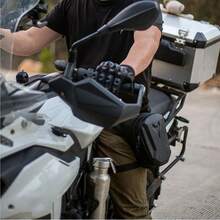 AD 1pc Black Tactical Knight Motorcycle Leg Bag Riding Bag Motorcycle Messenger Bag Men Waist Pack Delivery Crossbody Bag Waterproof - Black - View 3