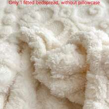 1pc Taffeta Fitted Sheet,Bed Sheet,Bedding,Fitted Sheets,Milk Shake White Color Mattress Cover,Soft-Comfortable Warm Mattress Protector,Skin-Friendly Bed Sheets,Thickened Autumn And Winter Bed Cover Bedding,Modern Fabric Fitted Bottom Sheet For Bedroom,For Queen King Twin Full Size Without Pillowcase,Bedding Gifts