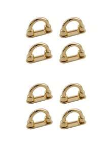 4pcs Adjustable Arch Buckles, Suitable For Handbags And Straps - Adjustable Chain Buckles, Applicable For Luggage And Fashion Accessories, Bag Clasps, Wallet Hardware Hanging Connectors With D-Ring, Detachable, DIY Wallet Making - Multicolor - View 12