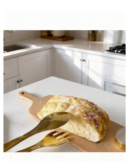 1 Set Unisex Silver Non-Slip Stainless Steel Food Serving Tongs, Salad/Pastry Compatible, Modern Minimalist Design, Practical For Kitchen Daily Use & Buffet, Perfect For Mother's Day/Father's Day/Graduation Season, Kitchen Essentials, Kitchen Gadgets, Home Decor, Kitchen Items, Kitchen , Valentine's Day