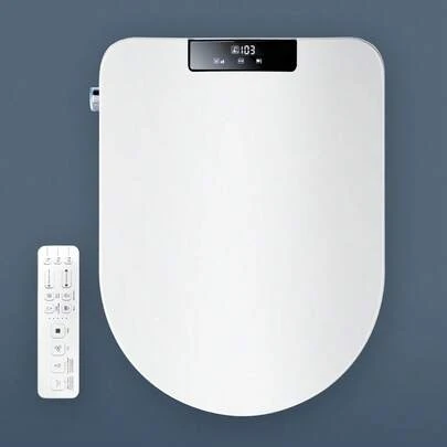 Electric Toilet Bidet Seat U-Shaped, Electric Bidet Seat With Oscillating Cleaning, Heated Toilet Seat, Adjustable Temperature And Pressure, Slow Close Toilet Seat & Lid, Wireless Remote Control