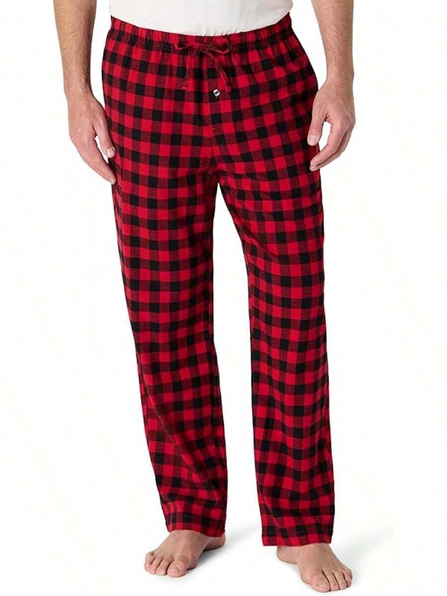 Essentials Men's Flannel Pajama Pant - Rojo - Ver 1
