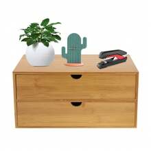 Desktop Storage & Display Box - Colore del legno - Visualizzare 2