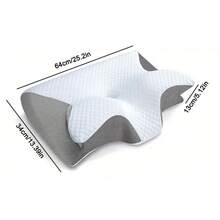 Cervical And Neck Pillow,2 In 1 Removable Ergonomic For Pain Relief,Support For Sleeping,Memory Foam For Side, Back & Stomach Sleepers - Dark Grey - View 3