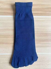 Men's Toe Separator Socks, Mid-Calf Toe Separator Socks, Breathable And Moisture-Wicking, Suitable For Home And Outdoor Sports