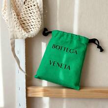 Bottega Veneta BV Parrot Green Large Canvas Shoulder Bag - Unisex Compact Design For Everyday Use