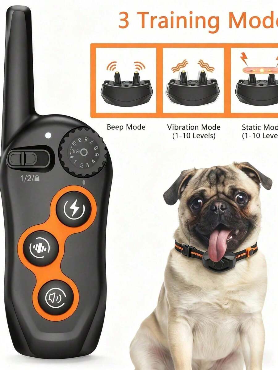 Pet Bark Collars - 黑色 - 查看 1