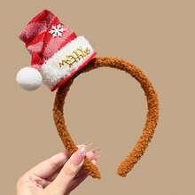 1 Christmas Bear Headband, With A Cute Style Holiday Outfit Design, Suitable For The Scene Of Christmas Decorative Small Gifts, Hair Band, Hair Hoop, Hairband For Women - Multicolor - View 15