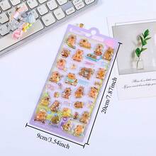 3D Embossed Capybara Cartoon Animal Cute Decorative Stickers, Suitable For Phone Cases, Planners, Crafts, Fun Stickers, Diary Decorations, Embossed Stickers, Cute Stickers, Water Bottle Stickers, Arts & Crafts, School Supplies, Back To School, Cute Reward Stickers, Interesting Stickers, Book Decorations, Adult Stickers, Water Bottle Stickers