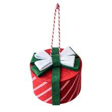 Christmas Tree Ornaments Cute Present Box Ornaments Hanging Decorations For Home - Watermelon Red - View 7