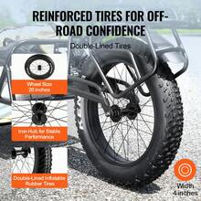 Remolque de carga para bicicletas, capacidad de carga de 70 libras, carro para bicicletas de servicio pesado, almacenamiento compacto y estructura de liberación rápida con enganche universal, ruedas de 20 pulgadas, se adapta a la mayoría de las ruedas de bicicleta, marco de acero al carbono - 70 libras - Ver 4