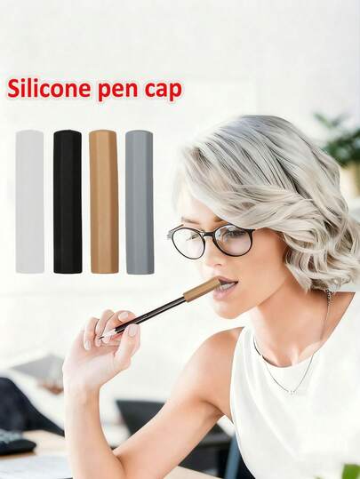 Silicone Pencil Caps For Autism And ADHD Who Like To Bite The Pen, Multiple Color Decompression Chewable Pencil Cap For Adult, Suitable For Pen, Pencil, Nail Art Pen, Various Pens
