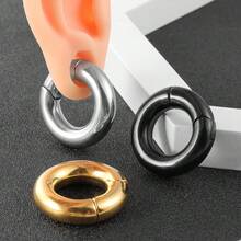 1pc 6mm/8mm Shiny Ear Rings/Ear Plugs, Suitable For Stretched Earlobes, 316 Stainless Steel Material, Piercing Jewelry - 1103 - View 8