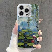C-Claude Monet Garden Art Phone Case Cover Compatible With  17, 16, 15, 14, 13, 12, 11, Pro, XS, Max, Plus, Mini, SE White Candy Matte Shockproof Cover, Cover Compatible With  17 Case,  17 Pro Case,  17 Pro Max Case - Z1 - 查看 9