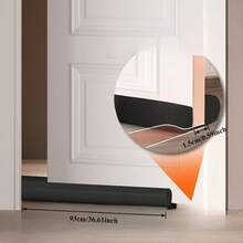 Self-Adhesive Silicone Door Sealing Strip - Noise Reduction, Waterproof, Suitable For Various Surfaces, Plastic, 1-Pack - White, Black, Or Gray 11,000 Units Sold. This Adjustable Door Draft Seal Features A Flexible, Non-Stick Bottom Seal For Gaps Under Doors, Windows, Shower Glass, And More. , Garage-Friendly, And Easy To Install - Multicolor - View 7