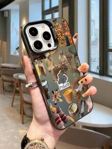 1 件创意复古图案手机壳，IMD 防震防滑保护套，适用于 16/11/13/15/15 Plus/15 Pro/15 Pro Max/12/14 Pro Max/11 Pro Max/12 Pro/12 Pro Max/13 Pro/13 Pro Max/14 Pro/14 Plus、Galaxy/Redmi/Oppo/Vivo/Infinix - 灰色 - 查看 3