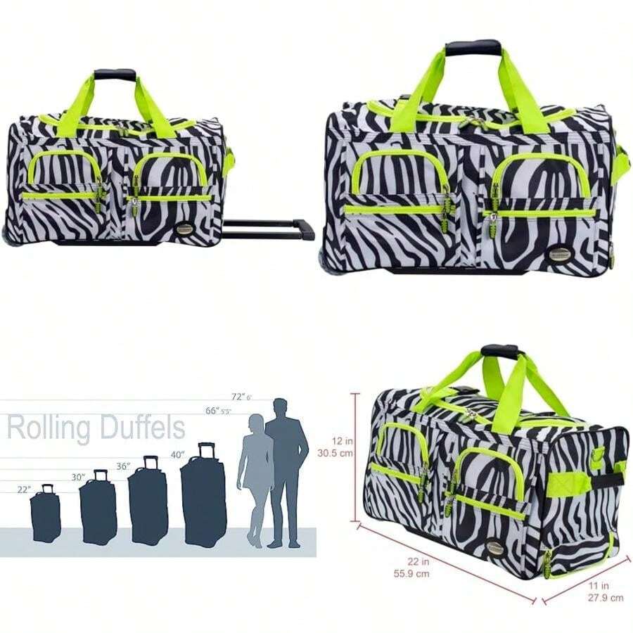 Rockland Bolsa de con ruedas, , 7.62, Bolsa de con ruedas(LIMEZEBR) - Tipo 6 - Ver 1
