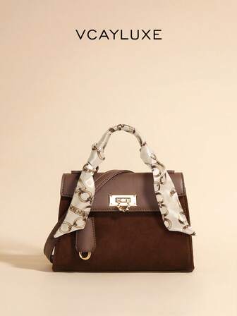 时尚百搭手提包，撞色简约斜挎包，独特单肩包，适合通勤、工作、约会、送礼