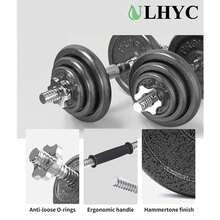 ULHYC Integrated Weight Dumbbell Set 30kg - Black - View 4