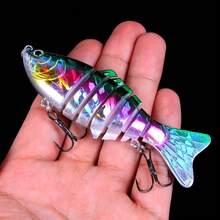 6pcs Bionic Mini Fishing Lures, Equipped With Triple Hooks, Suitable For Freshwater And Saltwater Swinging Lures - Multicolor - View 4