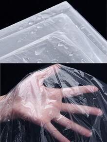 BUCICE 100 Pieces Disposable Plastic Film Sofa Bed Sheet Mattress Protector SPA Massage Bed Cover 90*180 Cm - Multicolor - View 2