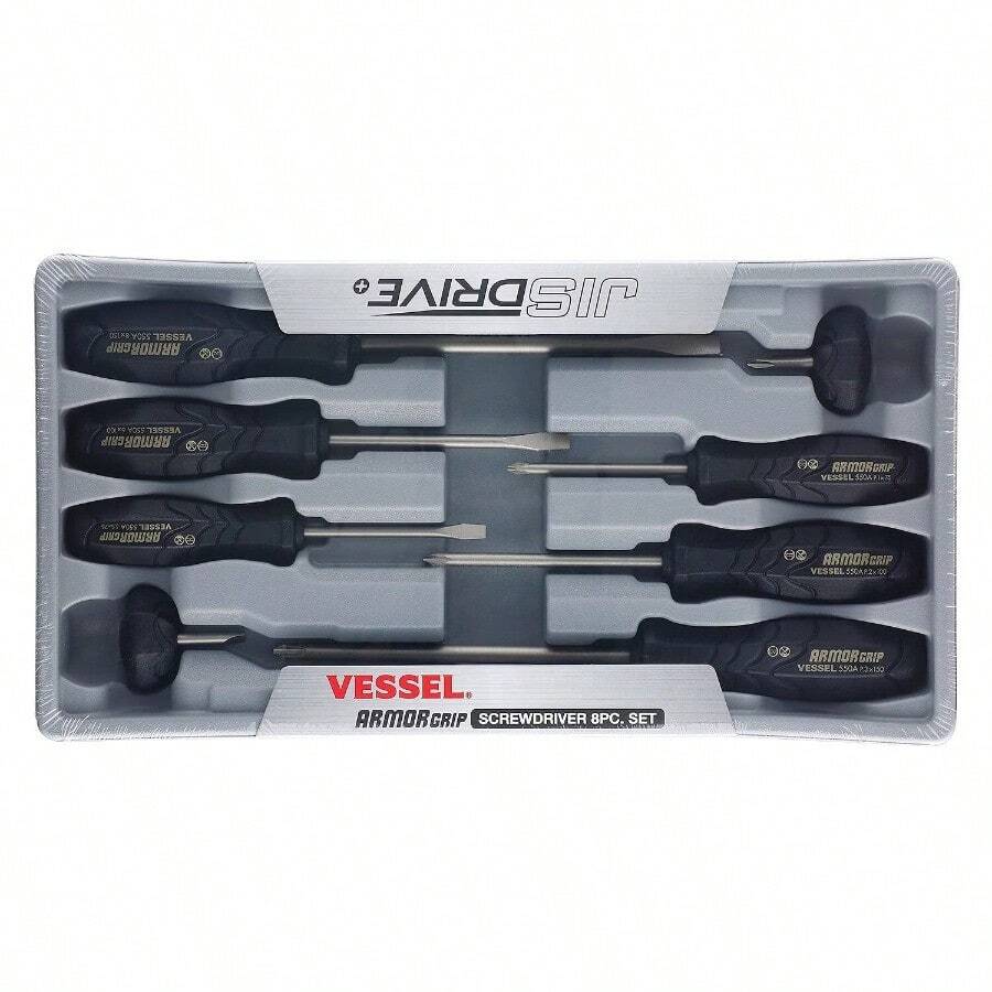 Vessel 550A8PTU ARMOR Screwdriver 8PC. Set - mặc định - Xem 1