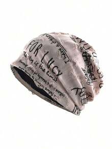 1pc New Personalized Letter Velvet Beanie Hat, Lightweight Summer, Outdoor Sports, Cool Men's Hat, Unisex Casual Spring/Autumn Cap - Nhiều màu - Xem 3