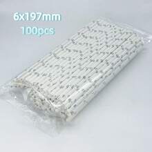 عبوة من 25/100 قش ورقي بسلسلة فضية، متوفر بأنماط مخططة/بشكل قلب، بقياس 6مم/0.23بوصة * 197مم/7.75بوصة، مناسب لمناسبات متنوعة مثل التجمعات العائلية والفعاليات والحفلات والأعراس واحتفالات الأعياد وغيرها. قش ورقي قابل للتخلص منه مفضل للمشروبات مثل الحليب والقهوة والعصير والكولا ومياه جوز الهند وغيرها، حفلة عيد الحب، ديكور المنزل، هدايا المنزل - فضي - مشاهدة 15