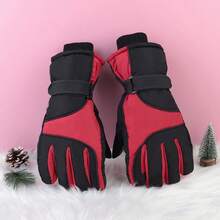 Winter Cycling Gloves Non Slip Touch Ski Gloves Snowboard Accessories Waterproof Pocket Warm Men's And Women's Gloves - Violet Purple - View 8