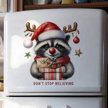 1 pieza, Lindo mapache junto a la puerta Pegatina de pared con sensor, Adecuado para decoración de pared y puerta, Pegatina de patrón artístico, Adecuado para dormitorio, cafetería, restaurante, ofitalla grandea y más, Muy adecuado para decoración de arte de pared del hogar, Papel tapiz para pared del hogar, Tatuaje de pared autoadhesivo, Pegatinas de pared adhesivas, Pegatinas de esquina de la pared