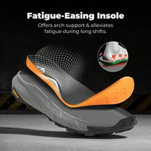 Composite Toe Boots For Men – Waterproof Lightweight Non-Slip ASTM F2412-24 & ASTM F2913-24 Work Boots For Warehouse & Construction, VaporGuard-Nano - 棕色 - 查看 7