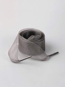 New Fashionable Versatile Sneakers With Tulle Lace Shoelaces, Transparent Lace Shoe Strings Ballerina Style Decor, Small White Shoes Decorative Cords